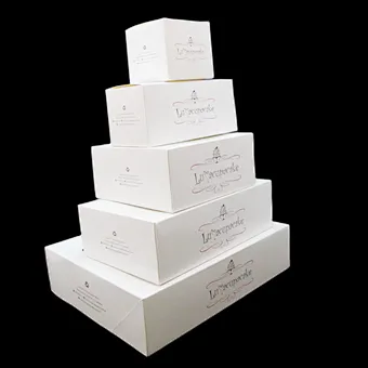 Cheap price custom white cupcake box recyclable cake box for bakery,cupcake packaging with clear windows