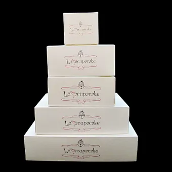 Cheap price custom white cupcake box recyclable cake box for bakery,cupcake packaging with clear windows
